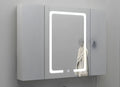 #00533 LED Mirror Cabinet in White Chrome