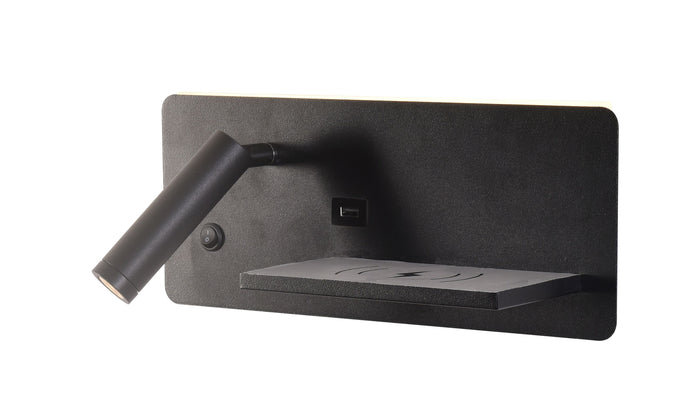 #00558 LED Wall Light in Black