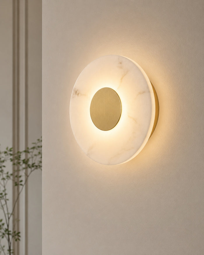 #01083 LED Wall Light in Brushed Brass