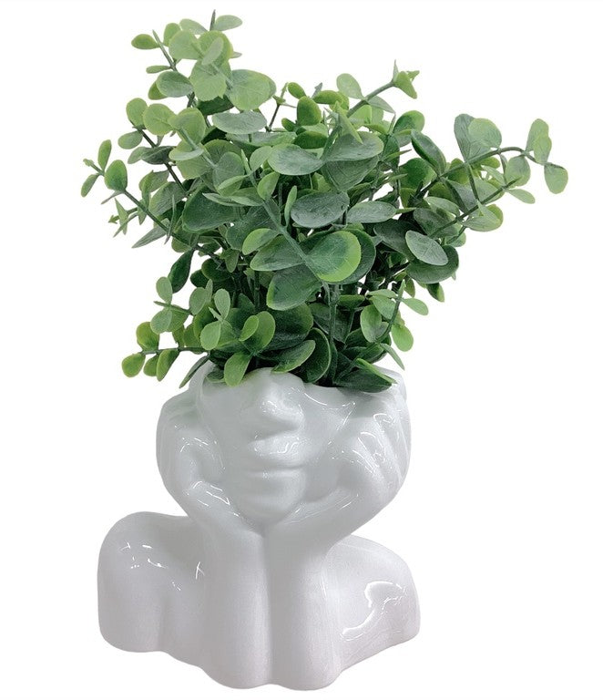 #01084 11" Artificial Plant w/Ceramic Pot