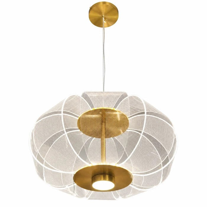 #01187H LED Pendant Light in Gold