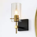 #01636 Wall Light in Black/Gold