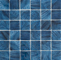 #06053 Fifty Shark Pool Glass Mosaic -1x1"-12x12" Sheet