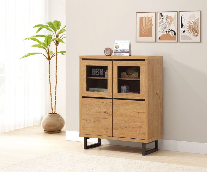 08GD Storage Cabinet in Natural Oak