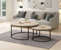 0C105GF 2pc Nesting Accent Table Set in White Oak