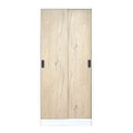 0D137C5 Wardrobe in White/White Oak