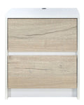 0D140C5 Nightstand in White/White Oak