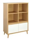 #0D152C8 Bookcase in Creamy White/Montmartre  Oak