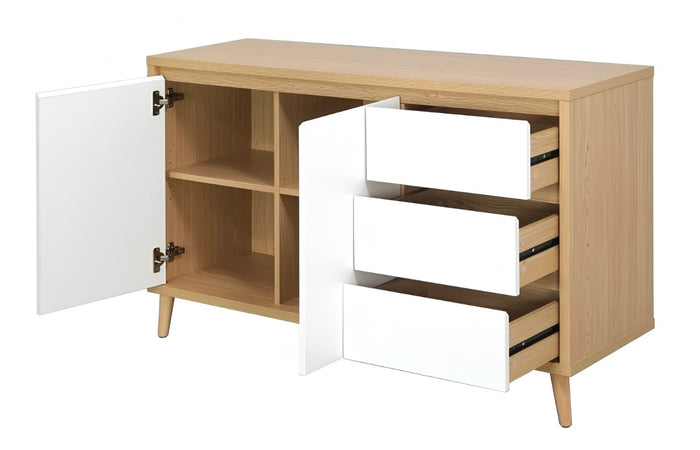 #0D155C8 Sideboard in Creamy White/Montmartre  Oak