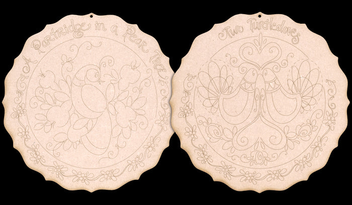 12 Days of Christmas - Day 1 and 2 Ornaments - JS013