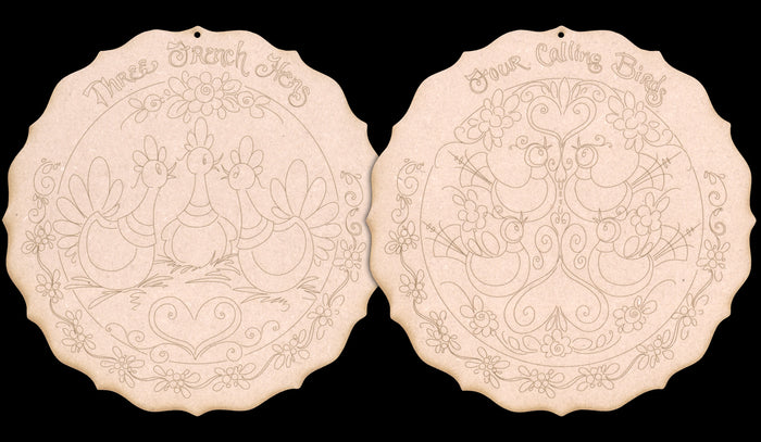 12 Days of Christmas - Day 3 and 4 Ornaments - JS014