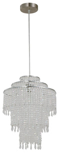 21880-4 Hanging 1 Light in Satin Nickel