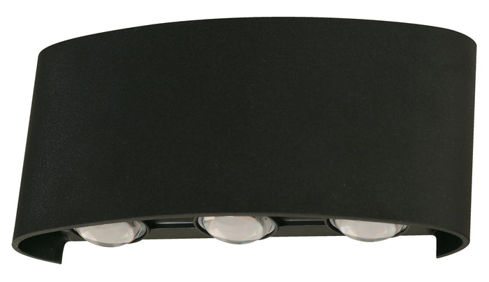 #23612-2 Outdoor LED Wall Light in Black