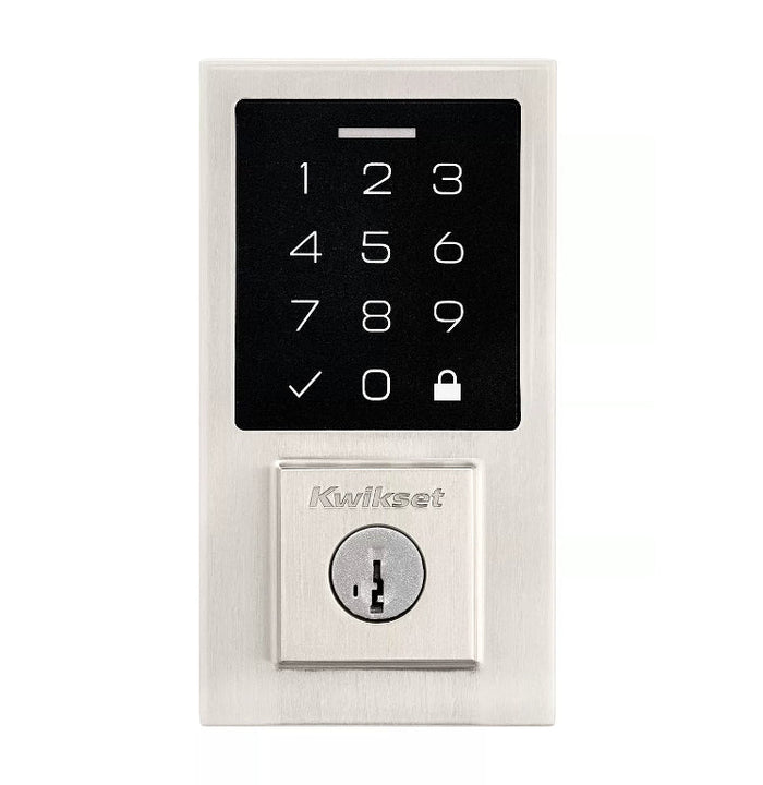 270 Contemporary Smart Lock Touchscreen in Satin Nickel