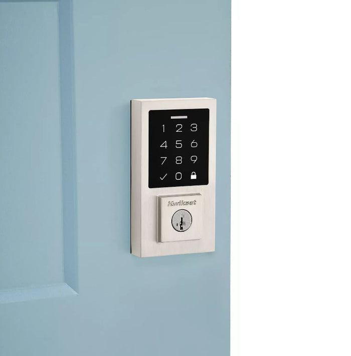 270 Contemporary Smart Lock Touchscreen in Satin Nickel