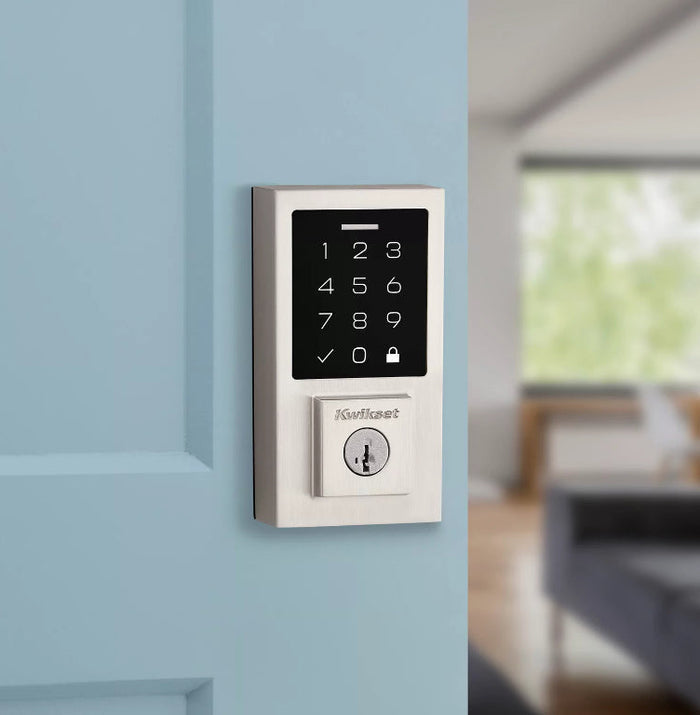 270 Contemporary Smart Lock Touchscreen in Satin Nickel