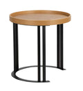 5026 Side Table in White Oak/Black