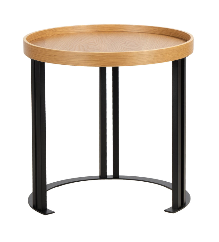 5026 Side Table in White Oak/Black