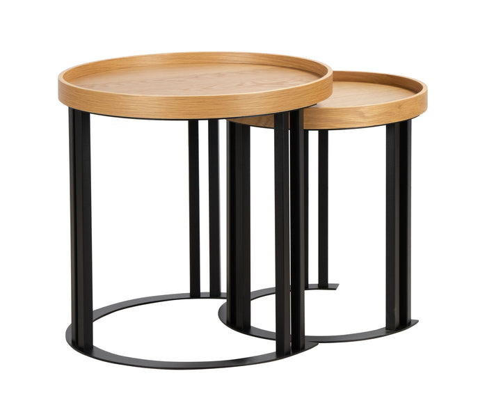5026 Side Table in White Oak/Black