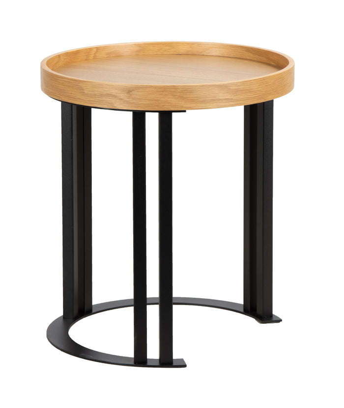 5026S Side Table in White Oak/Black