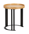 5026S Side Table in White Oak/Black