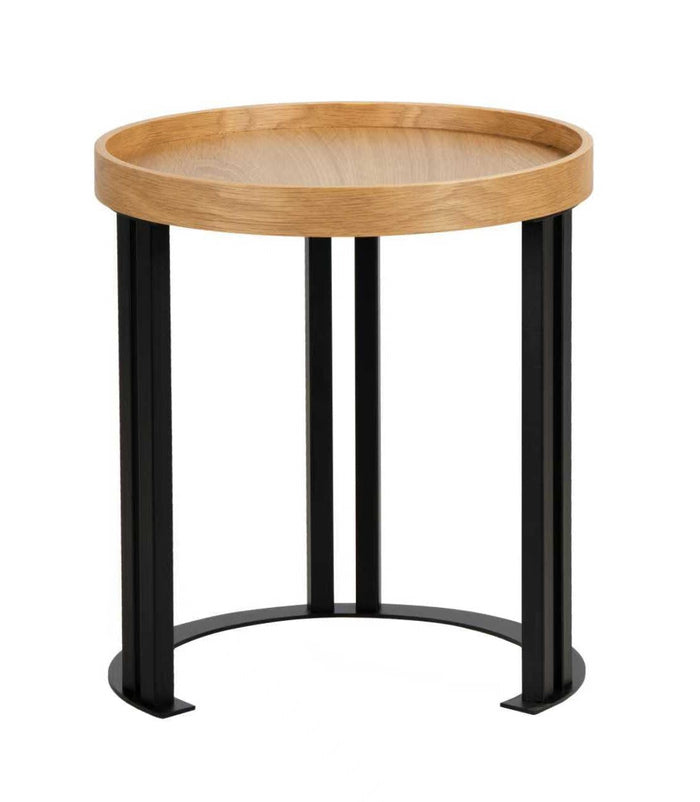 5026S Side Table in White Oak/Black