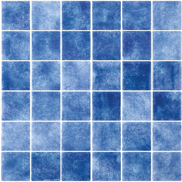 #7103 Fifty GN104 Pool Glass Mosaic -2x2"-12x12" Sheet