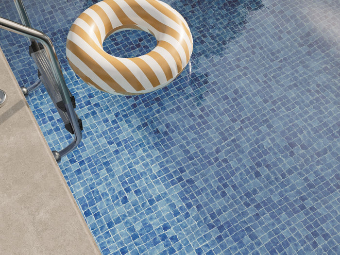 #7103 Fifty GN104 Pool Glass Mosaic -2x2"-12x12" Sheet