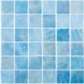 #7106 Fifty Pearl 105 Pool Glass Mosaic -2x2"-12x12" Sheet