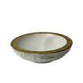 796-263 White/Gold Decorative Bowl