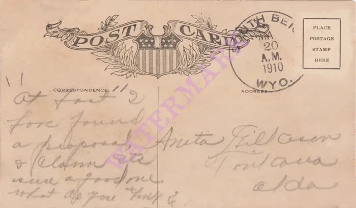 A Farmer's Love Letter, 1909 Postcard
