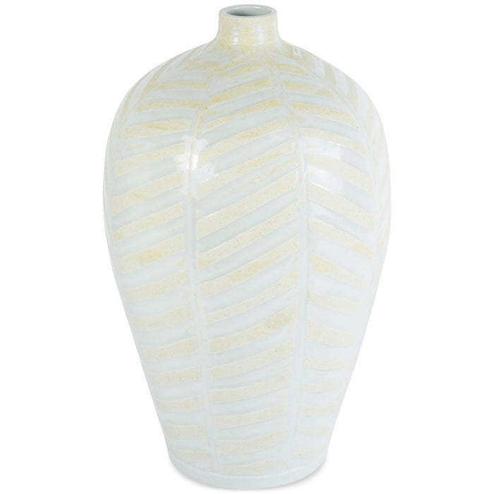 #A52000400 Vase in White/Gray