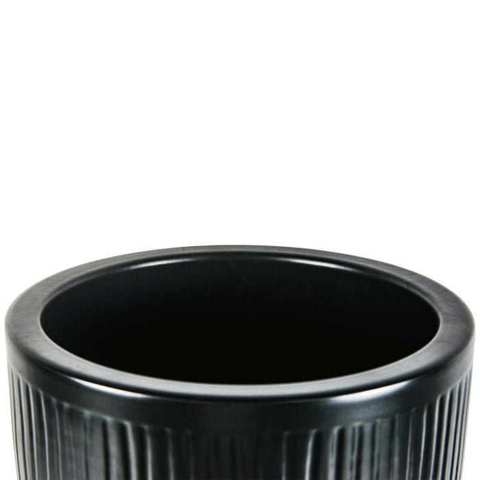 #A52000470 Ceramic Pot in Black