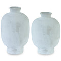 #A52000506 2pc Vase Set in White/Gray