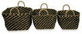#A52000559 3pc Basket Set in Natural/Black