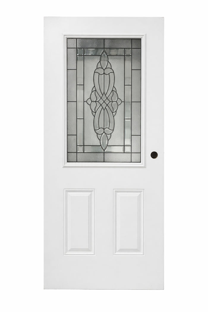 #ACT-02 36x79 Steel Door with Sweep W/BaRbara Patina