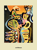 Air Afrique, Diatta Seck Inflight Menu Art 1980s