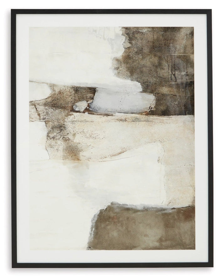 Aldricton Wall Art in Brown/White