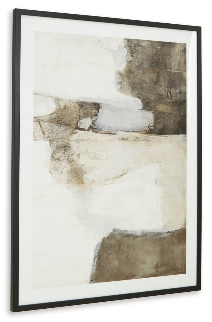 Aldricton Wall Art in Brown/White