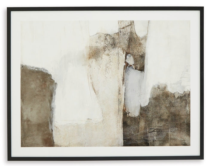 Aldricton Wall Art in Brown/White