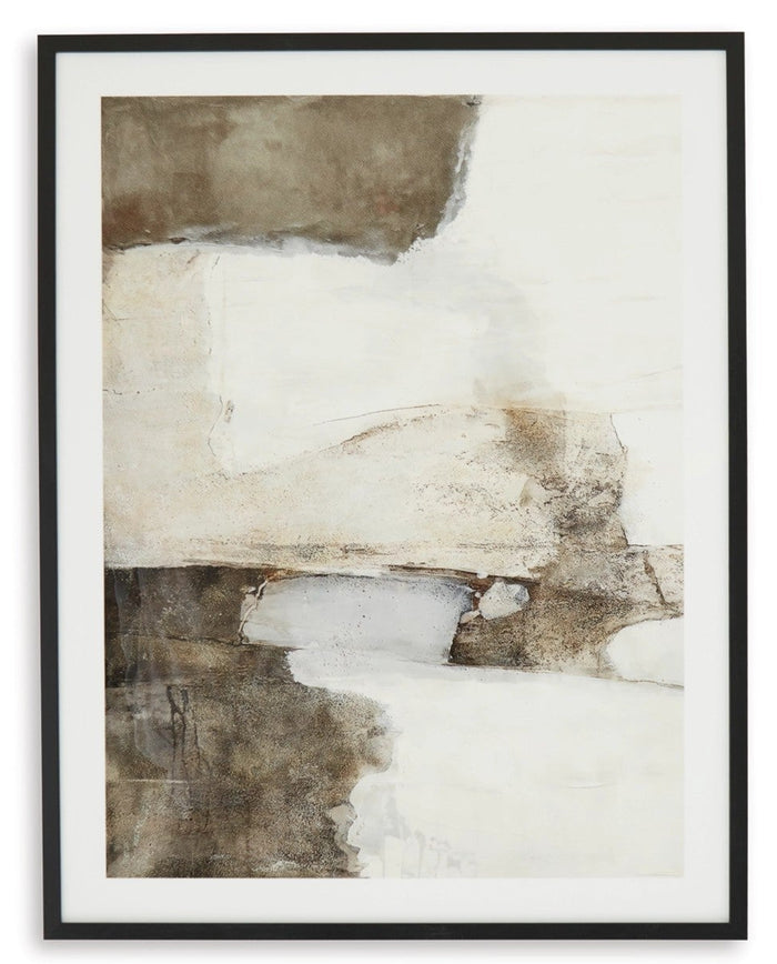 Aldricton Wall Art in Brown/White