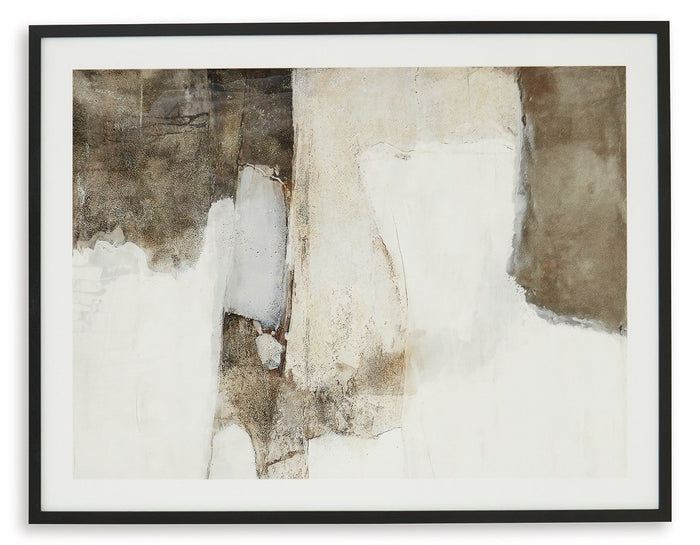 Aldricton Wall Art in Brown/White