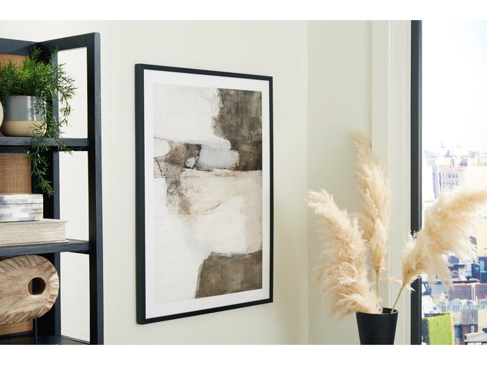 Aldricton Wall Art in Brown/White