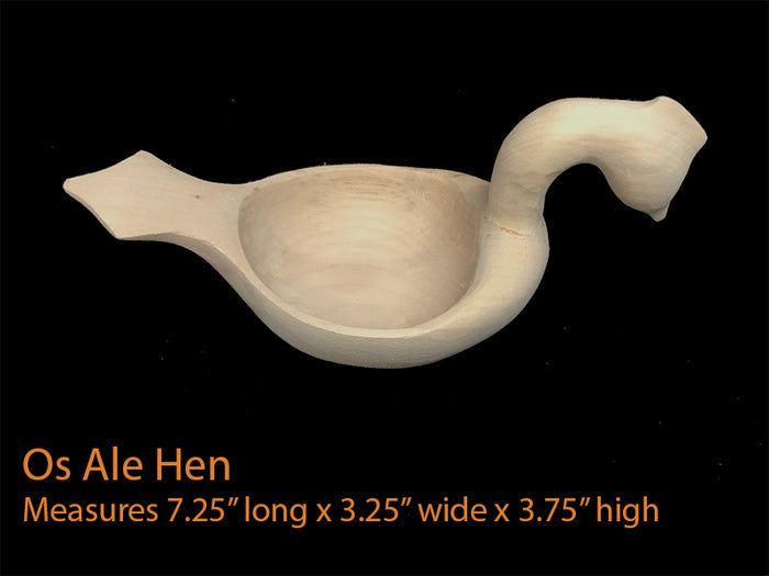 Unpainted Os Hen Bowl