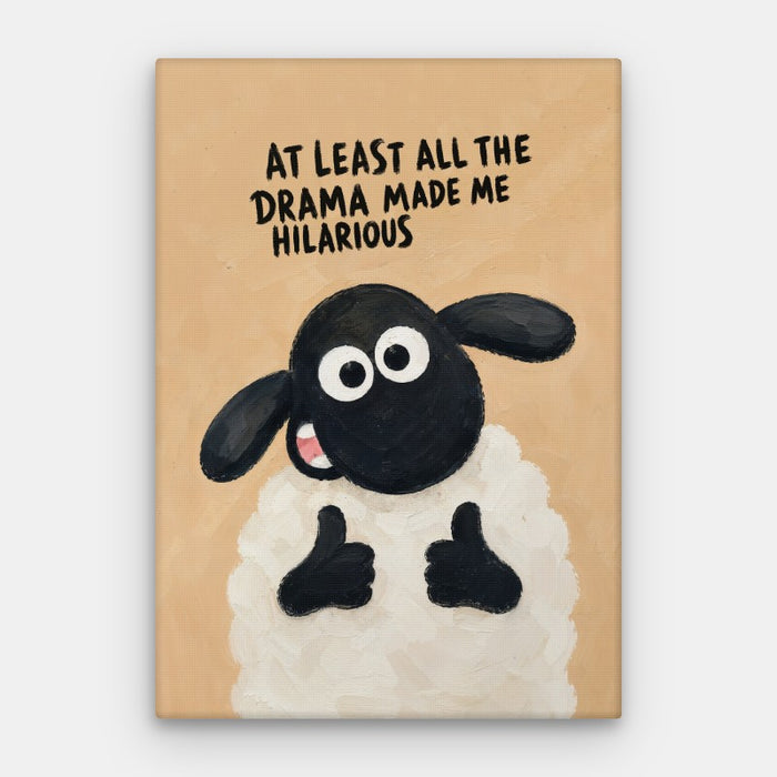 All The Drama Canvas — Canvas Vertical #01