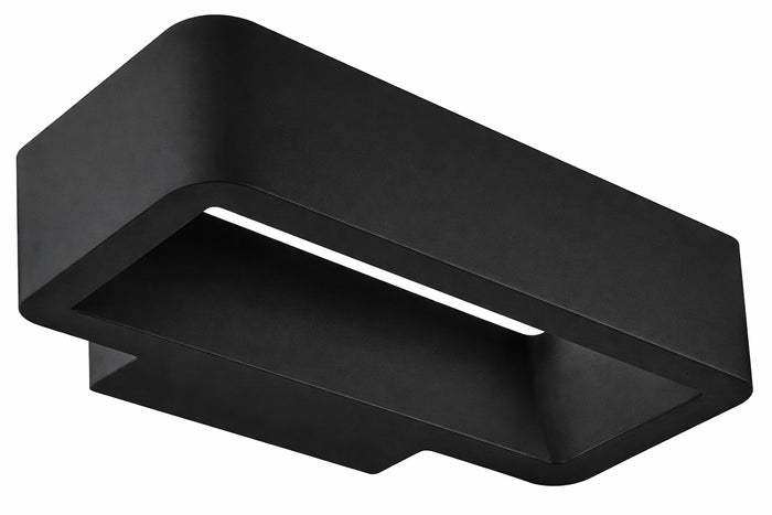 #B2236 Outdoor LED Wall Light in Black