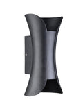 B2319M Outdoor LED Wall Light in Black