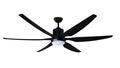 Bali Lucea 66" Ceiling Fan in Matt Black