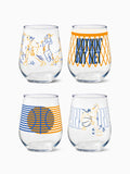 Basketball - RESERVE 16oz Stemless Wine Tritan™ Copolyester Glass