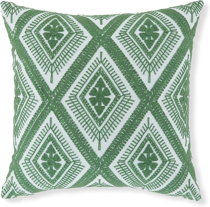 Bellvale Pillow in Green/White